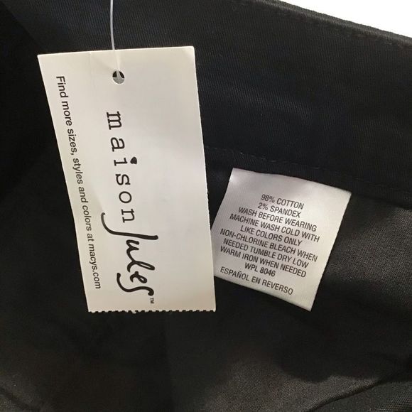 New Maison Jules Essential Pant Mid Rise, Black - Picture 4 of 7